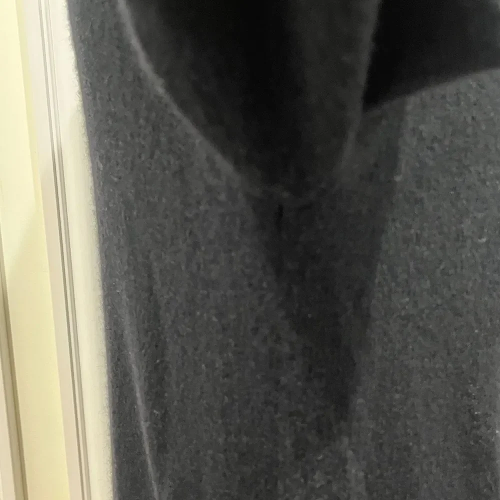 Aqua Cashmere Sweater Cardigan w/‎ Pockets Women's Size XS Black Side lace up - Picture 6 of 16